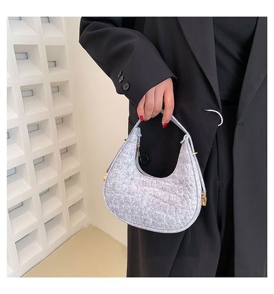 Bolso Retro de Fieltro con Detalle de Hendidura Axilar - Image 20