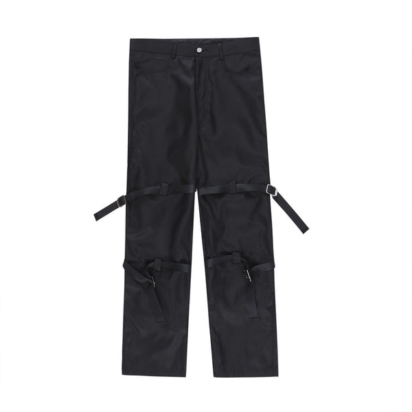 Pantalones Rectos Holgados con Diseño Moderno para Hombre - Image 3