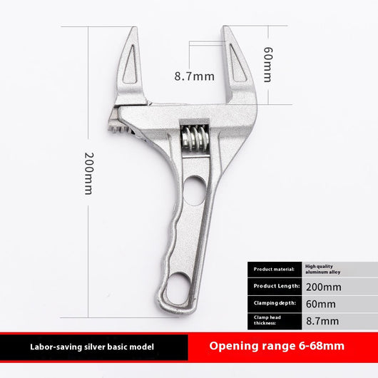 Llave Inglesa Ajustable Portátil de Apertura Grande - Image 13