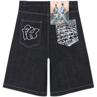 Shorts de Mezclilla Holgados para Hombre - Estilo Costa Oeste Estadounidense - Image 5