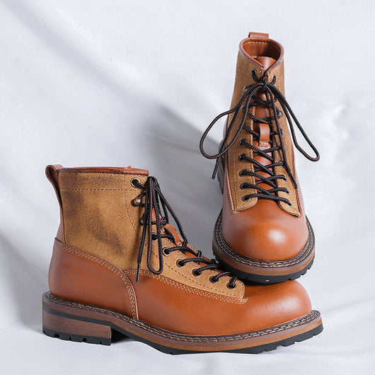 Botas Martin para Hombre de Cuero con Plataforma y Suela Reforzada - Image 4