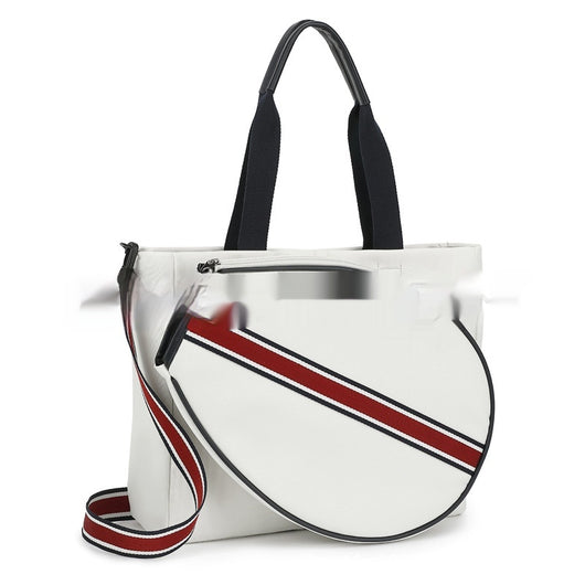 Bolso Deportivo de Lona a Rayas para Raqueta de Tenis y Playa - Image 2