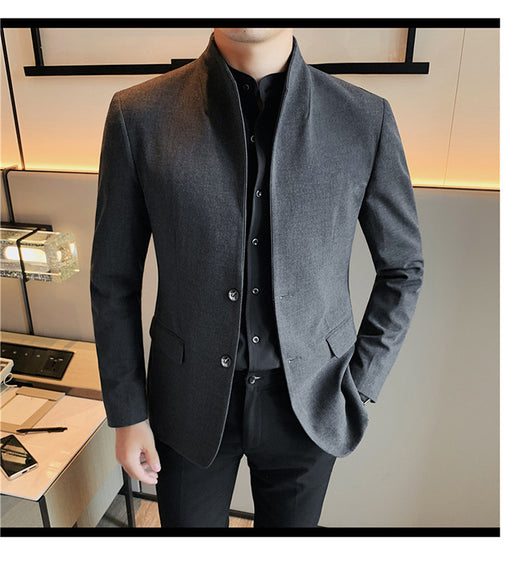 Blazer Slim Fit Ruoshuai para Hombre - Chaqueta Casual de Otoño - Image 36