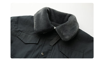 Abrigo de Visón Estilo Ejecutivo con Cuello Mao para Mujer - Image 12