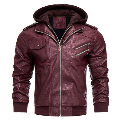 Abrigo de Cuero PU con Estilo Personalizado para Hombre - Image 6