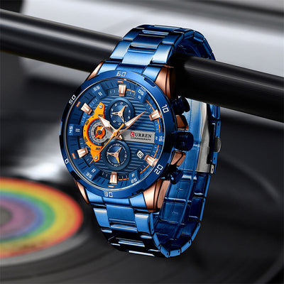 Reloj de Motociclista Acero Inoxidable Seis Manecillas - Image 18