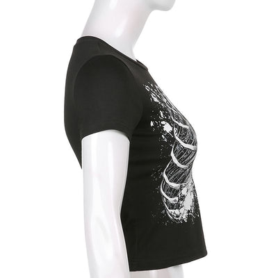 Camiseta Personalizada con Estampa en Pecho Cuello Redondo Ajuste Slim - Image 12