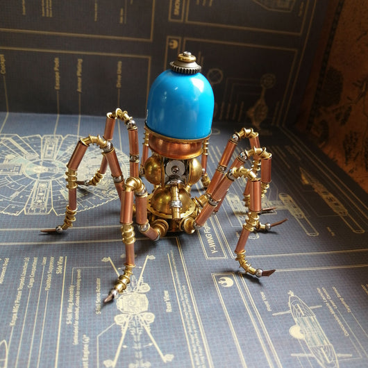 Pulpo Mecánico Steampunk 3D - Kit de Ensamblaje Metal Artesanal - Image 6