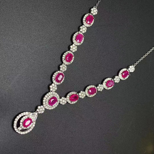 Collar de Plata 925 con Rubí Natural Engarzado - Image 5