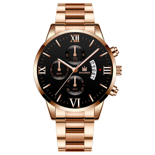 Reloj de Acero Inoxidable para Hombre con Calendario y Movimiento de Cuarzo - Image 2