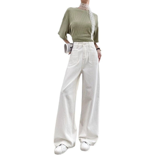 Pantalón Recto Holgado de Cintura Alta con Efecto Adelgazante - Image 6