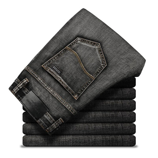 Pantalones Jeans Slim Straight Negro para Hombre - Image 9