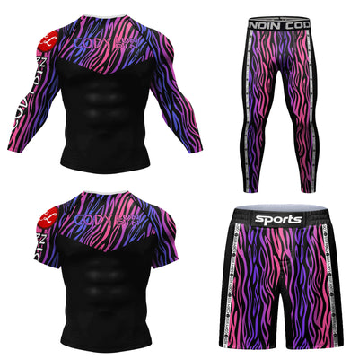 Conjunto Deportivo Hombre 4 Piezas con Impresión Digital, Secado Rápido y Stretch - Image 17