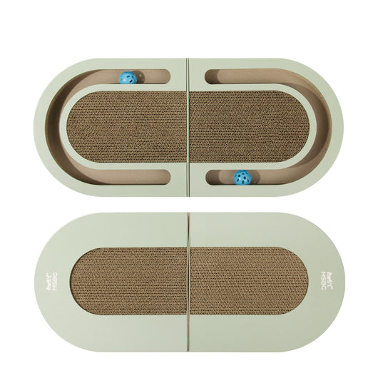 Tablero Rascador Ondulado para Gatos con Pelota Interactiva - Image 8