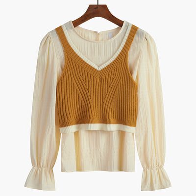 Conjunto de Dos Piezas con Tirantes - Blusa Suelta y Cómoda - Image 4