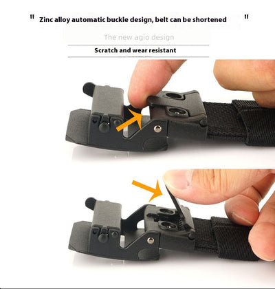 Cinturón Táctico de Entrenamiento con Hebilla Automática de Doble Capa - Image 8