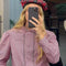 Camisa Casual Retro con Cuadros y Bordado - Cuello Solapa