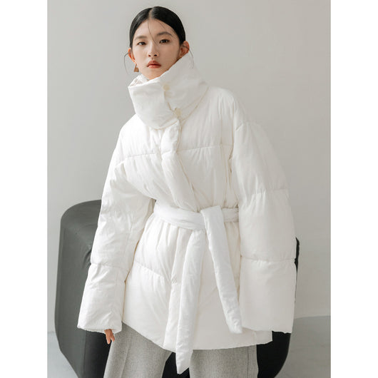 Chaqueta Casual de Plumón de Pato Blanco - Image 14