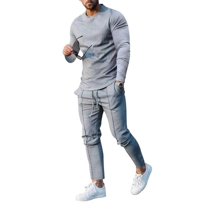 Conjunto Casual Hombre: Playera Manga Larga y Pantalón Liso - Image 17