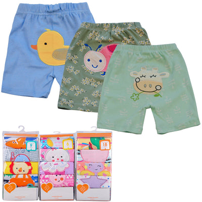 Pack 5 Shorts Cómodos para Bebé Diseño Divertido de Algodón - Image 9