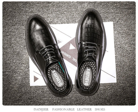 Zapatos Casuales de Cuero Genuino Británicos para Hombre - Tallas Grandes - Image 10