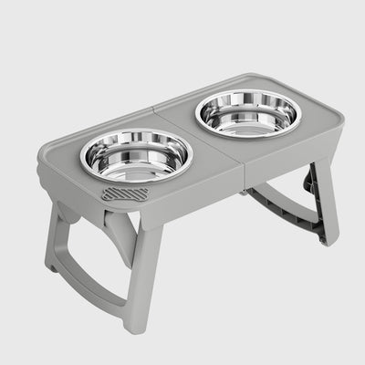 Comedero Plegable Elevado para Mascotas con Base Antideslizante en Acero Inoxidable - Image 6