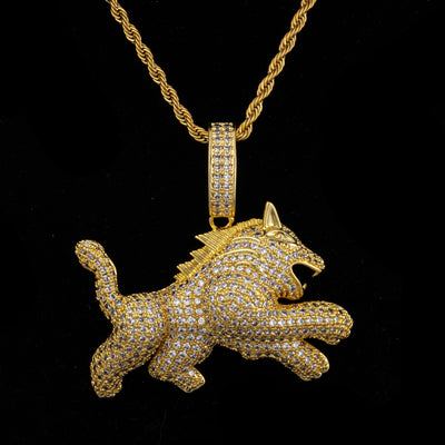 Collar Hip Hop para Hombre con Dije de Leopardo y Circonitas - Image 16
