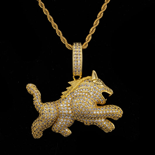 Collar Hip Hop para Hombre con Dije de Leopardo y Circonitas - Image 16