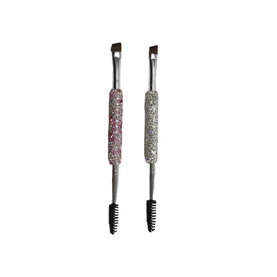 Cepillo de Cejas Dual con Incrustaciones de Diamante - Portátil y Profesional - Image 5