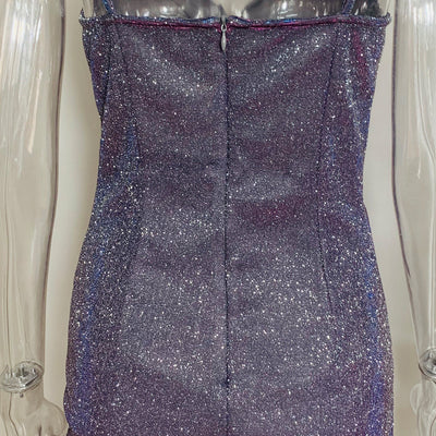 Vestido Dorado Brillante sin Espalda - Diseño Elegante para Primavera y Verano - Image 10