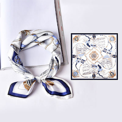 Pañuelo Cuadrado de Seda Premium Versátil para Mujer - Image 16
