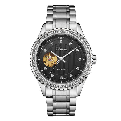 Reloj Mecánico Doble Cristal con Diamantes para Hombre de Lujo - Image 10