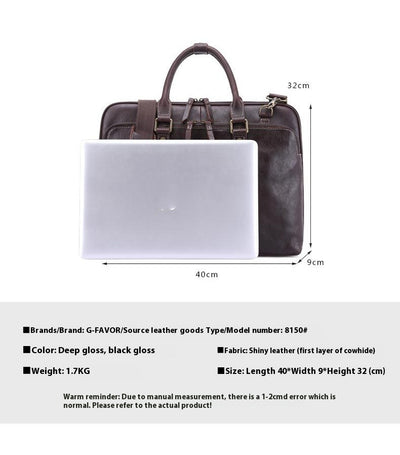 Maletín de Cuero para Hombre - Bolso Bandolera Profesional - Image 6