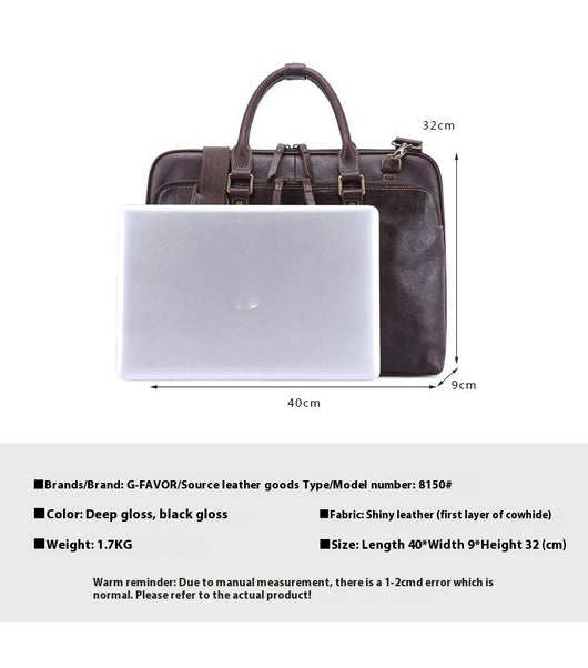 Maletín de Cuero para Hombre - Bolso Bandolera Profesional - Image 6