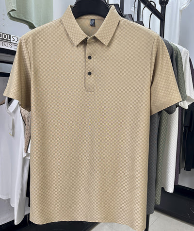 Playera Polo Hombre Jacquard Cuadros Transpirable Verano - Image 23