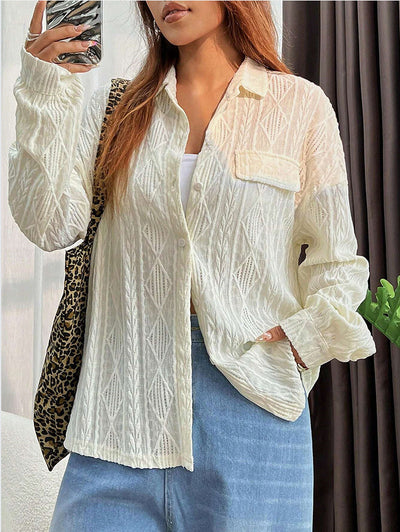 Camisa Suelta Oversize para Mujer - Abrigo Versátil - Image 7