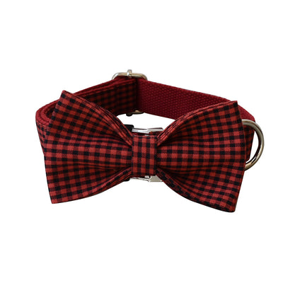 Accesorios de Algodón a Cuadros Rojo y Negro con Herrajes - Image 17