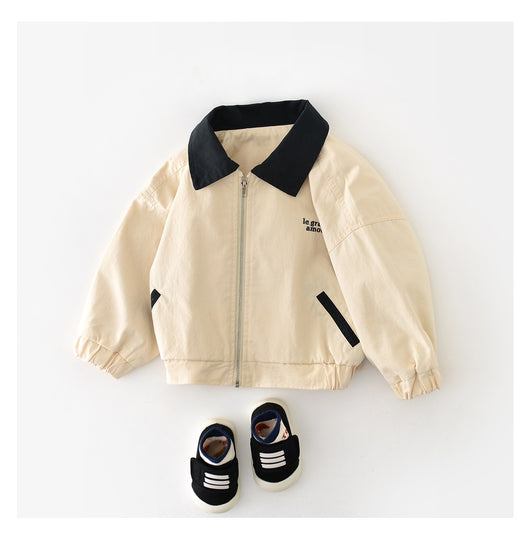 Cardigan con Cuello Grande y Cierre de Cremallera para Niños - Image 12