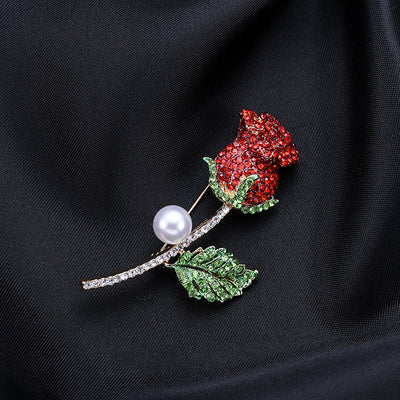 Broche Corsage Gota de Aceite con Diamantes en Aleación de Zinc - Image 10