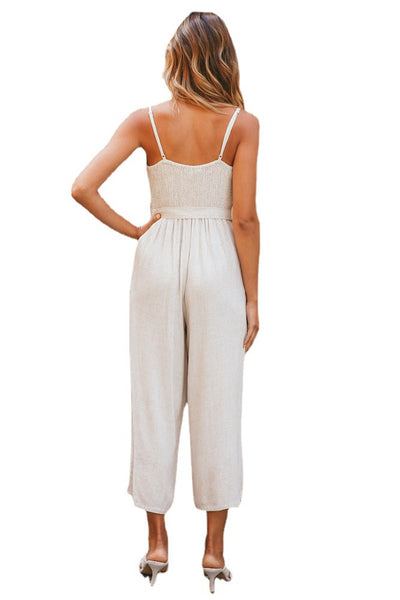 Jumpsuit Casual con Tirantes para Mujer - Diseño Elegante de Color Sólido - Image 8