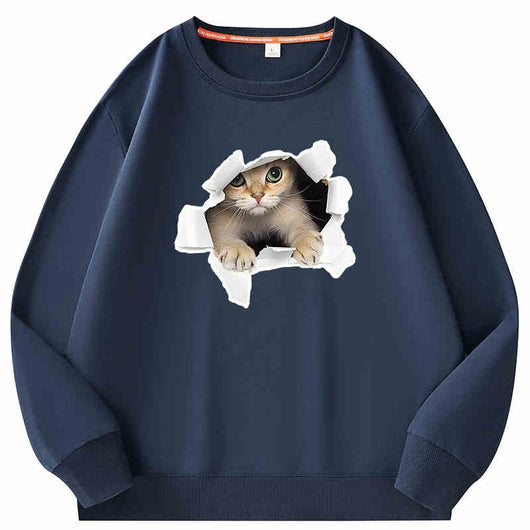 Playera Suelta de Cuello Redondo para Parejas - Algodón 100% Manga Larga - Image 18