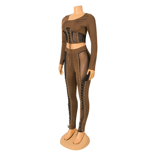 Conjunto de Dos Piezas Elegante con Costuras Decorativas y Mangas Largas - Image 21