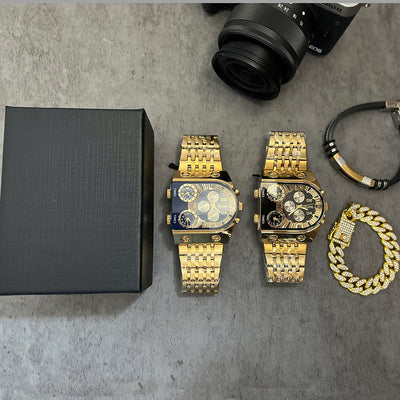 Reloj de Hombre Multihuso con Esfera Grande Luminosa y Correa de Acero Inoxidable - Image 12