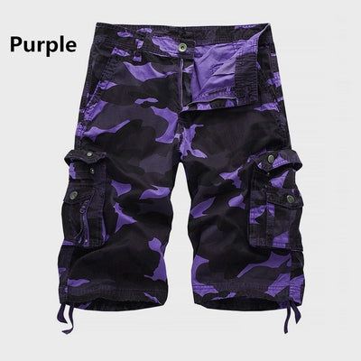 Shorts Cargo Camo de Algodón con Múltiples Bolsillos para Hombre - Image 6