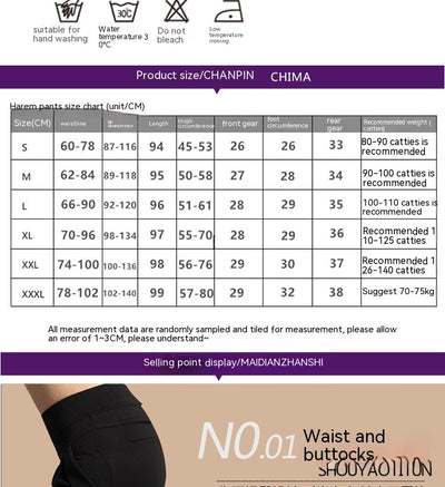 Pantalones Harem Coreanos Ajustados para Mujer - Diseño Trendy Talla Grande y Pequeña - Image 9