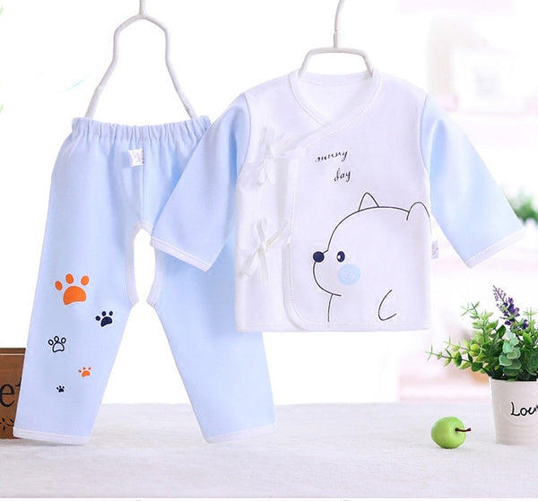 Conjunto de Ropa Interior de Algodón para Bebé - Primavera, Verano y Otoño