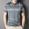 Men's Loose Fit Casual Business Plaid Polo