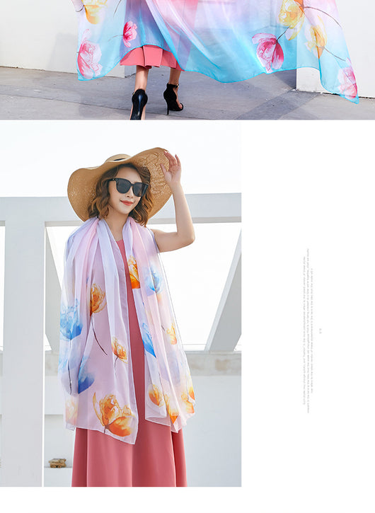 Foulard Ligero Multiuso para Playa - Protección Solar y Estilo - Image 52