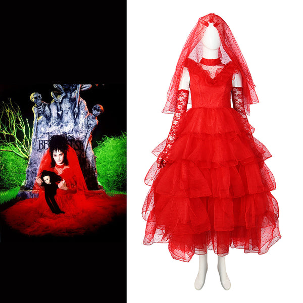 Disfraz Beetlejuice Novio - Vestido de Boda Cosplay