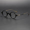 Gafas Retro de Titanio Puro para Rostros Pequeños con Opción de Lentes Graduadas